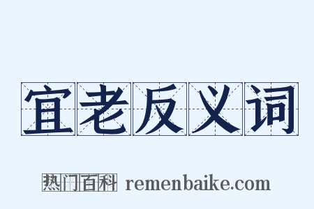 宜老反义词是什么意思的图片